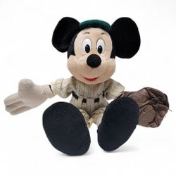 VTG Baseball Mickey Mouse Plush Disneyland Walt Disney World  15" Stuffed Animal