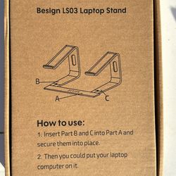 Besign LS03 Aluminum Laptop Stand NIB