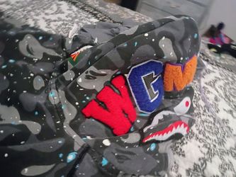 Real space camo  shark  bape hoodie (not a rep)