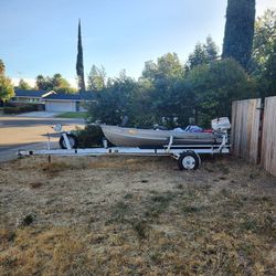 12 Ft Aluminum Boat And Trailer