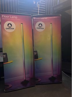 💡 2-Pack Smart RGB LED Corner Floor Lamps