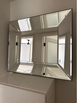 Beveled Rectangle Wall Mirror - Pottery Barn - 26” x 22”