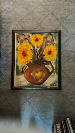 Sunflower Art by Roger Etienne - 