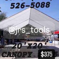 20’x20’ Heavy Duty Canopy Carpa Shade Sombra Tarp Lona New! 