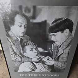 Framed Photo Of The 3 Stooges 