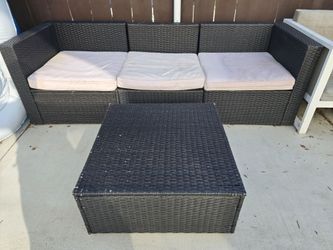 Black Outdoor Patio Set