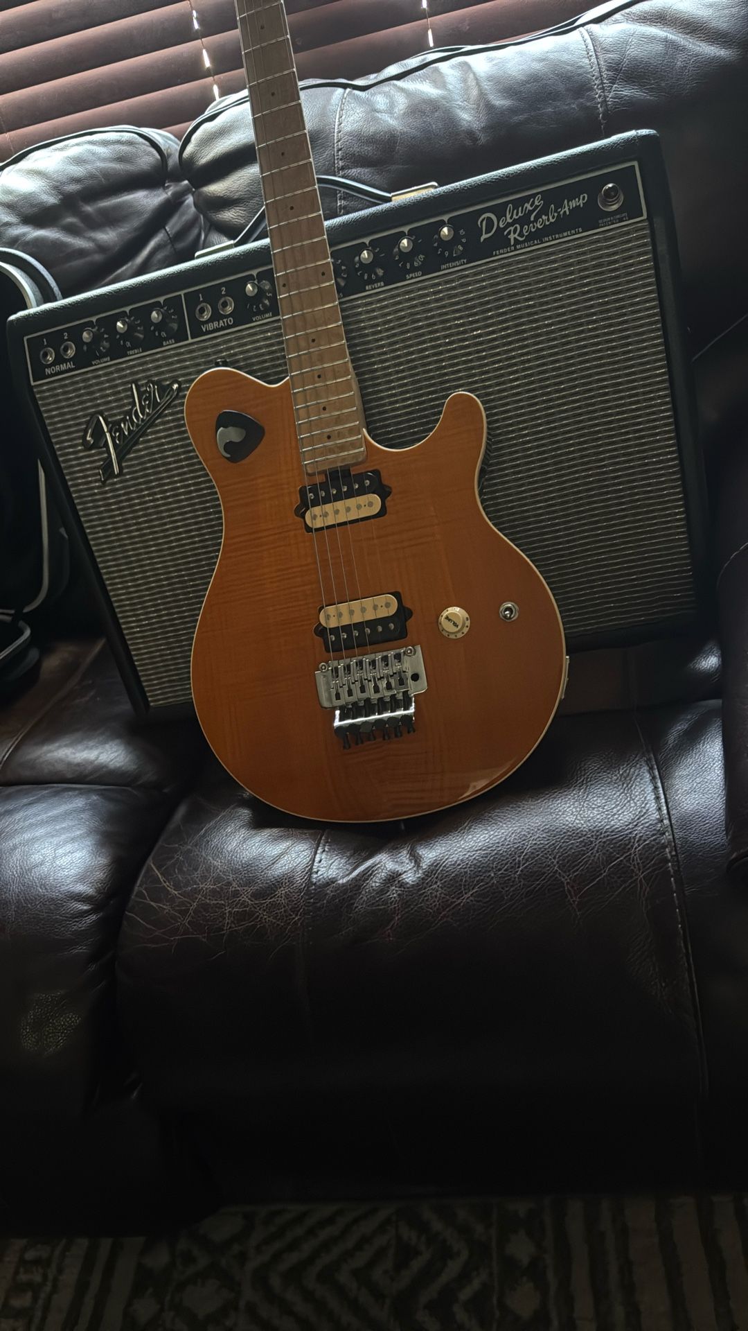 $2800 Ernie Ball Music Man Guitar And Deluxe Rever Amp