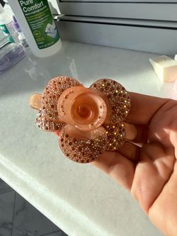 Rhinestone Flower Hair Claw Clip