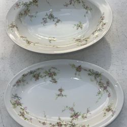 2 Theodore Havilland Limoges France Oval Serving Bowls Da