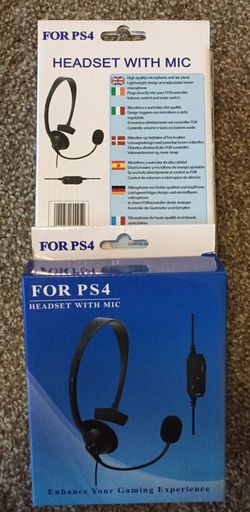 Gaming Wired Headphones 3.5mm with Microphone for PS4/Xbox One