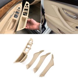 Jaronx 7PCS Door Handle Kit for BMW 5 Series F10/F11,Driver Side Window Switch Armrest+ Passenger Door Pull Handle+Window Switch Covers for BMW 520 52