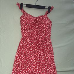 Red Floral Dress