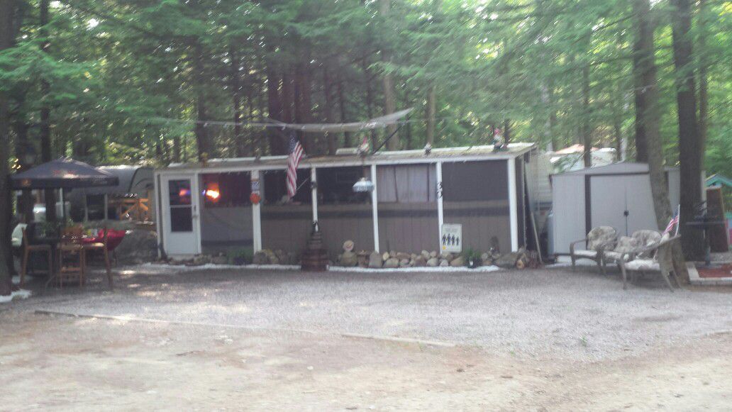 38 foot camper with room and golf cart