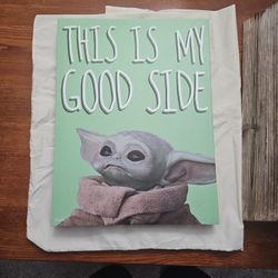 Baby Yoda Canvas Print