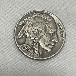 1936 P Buffalo Nickel,