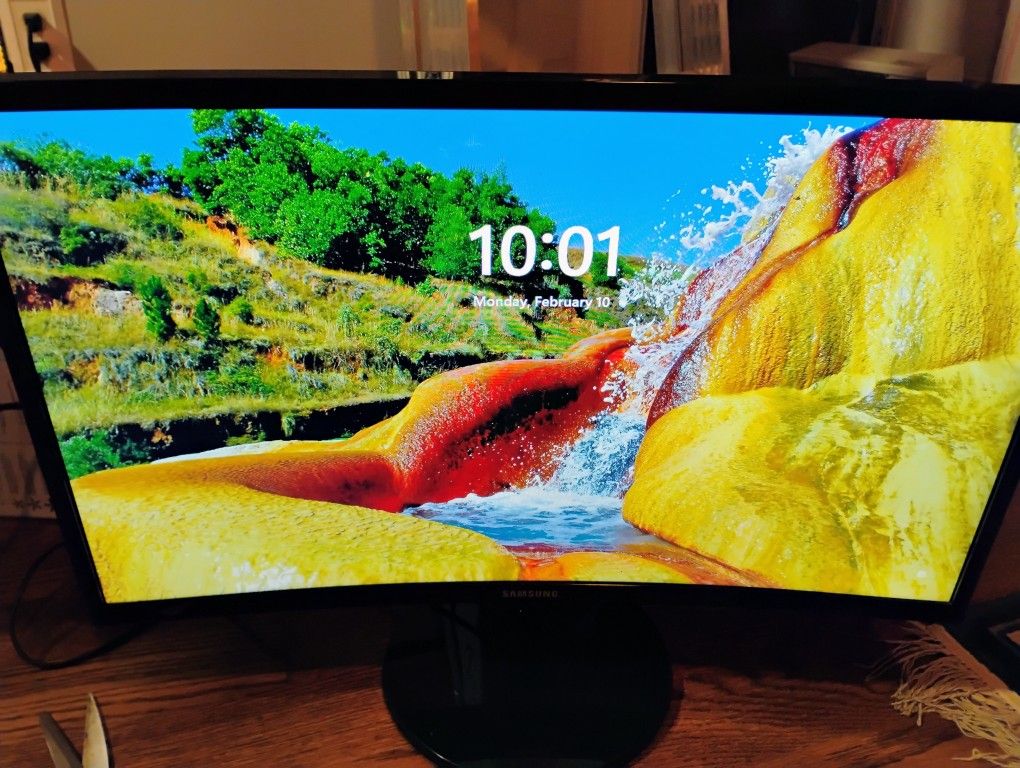 Samsung 24" Curved HD Monitor- Like New