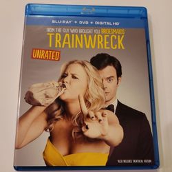 $5 BLU RAY / DVD COMBO PACK TRAINWRECK OR TRADE FOR A MOVIE I DO NOT ALREADY OWN $5