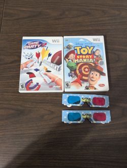 Nintendo Wii Toy Story Mania Party 2 Bundle