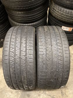 Set of 2 used tires 274/40R22 108Y Continental CrossContact LX Sport