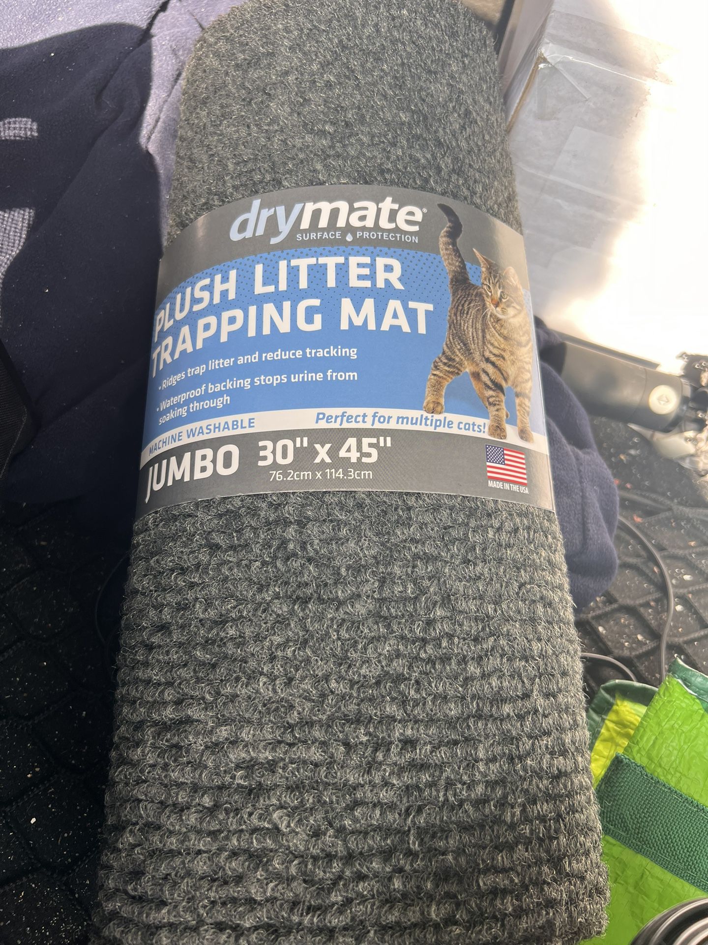 Dry Mate Litter Trapping Mat Jumbo Grey