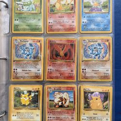 Old Pokemon Cards Vintage Rare Lot Holo Binder Collection WotC HP/DMG