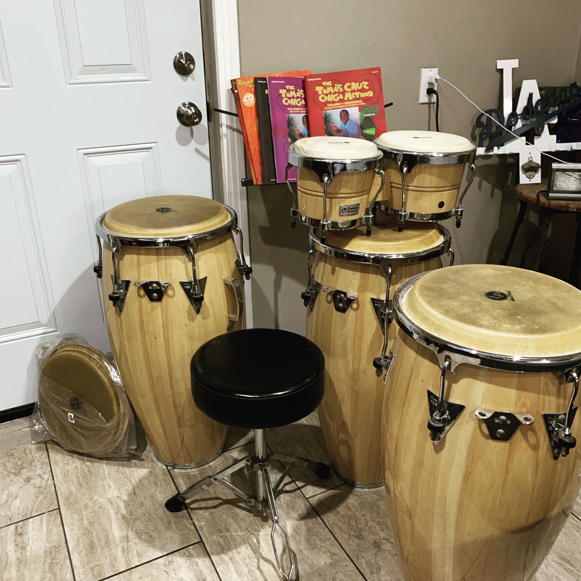 Congas set all you see pictured!!!