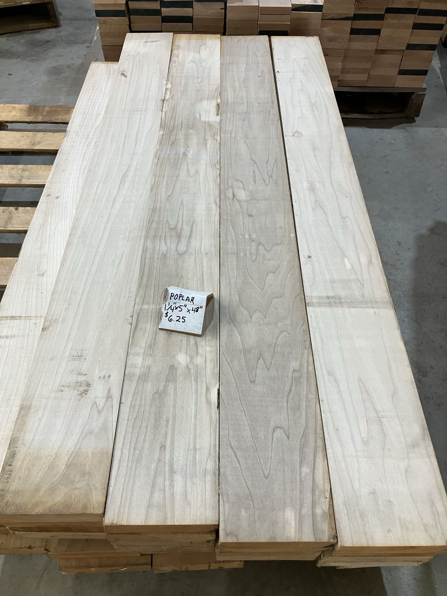 1 1/4” Poplar Lumber