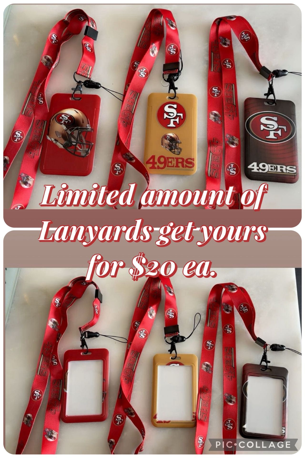 49er ID/Badge Holder With Lanyard 