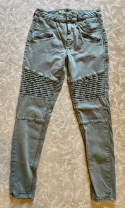 Mossimo Denim Olive Green High Rise Jegging Jeans Pants Size 6