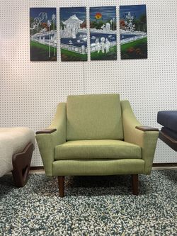 Beautiful  Newly Upholstered Adrian Pearsall Inspired Lounge Chair