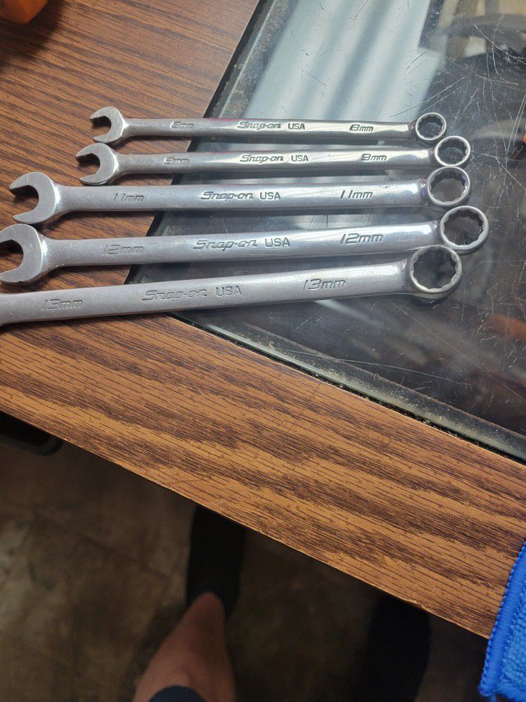 5 Metric Snap On Wrenches 