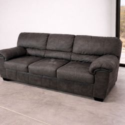 Like-New Microsuede Sofa – 83” – Super Comfortable