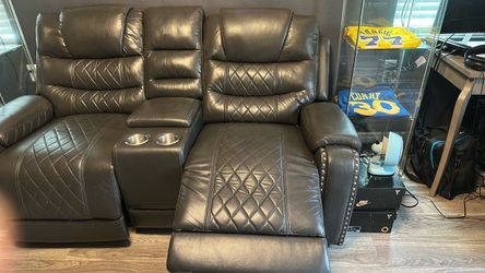 Leather recliner