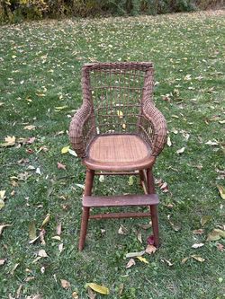 Heywood-Wakefield Wicker High Chair