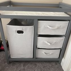 Grey Changing Table 