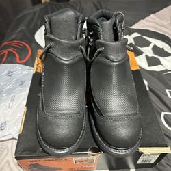 TIMBERLAND PRO Black, Men's, Steel Toe, Met Guard, EH, 6 Inch Work Boot TM40000