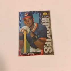 Manny Ramirez Star Rookie Baseball Card 