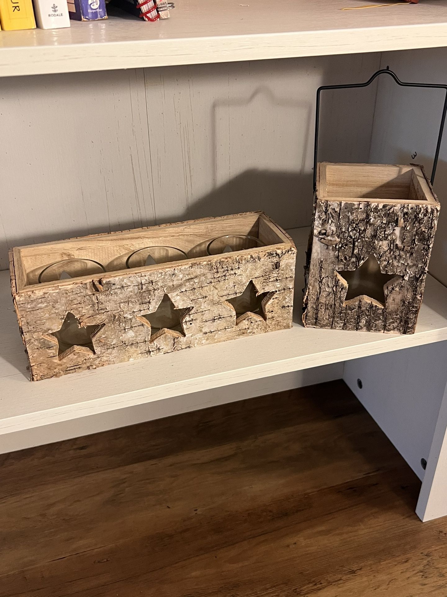 Rustic Candle Holders 2 Pieces