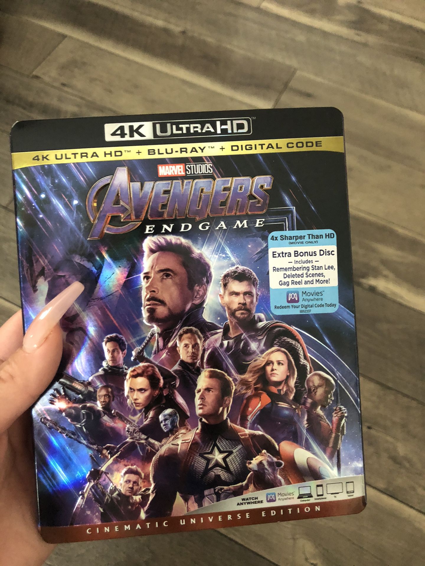 Avengers: Endgame 4K Ultra HD + Blu-Ray + Digital Code