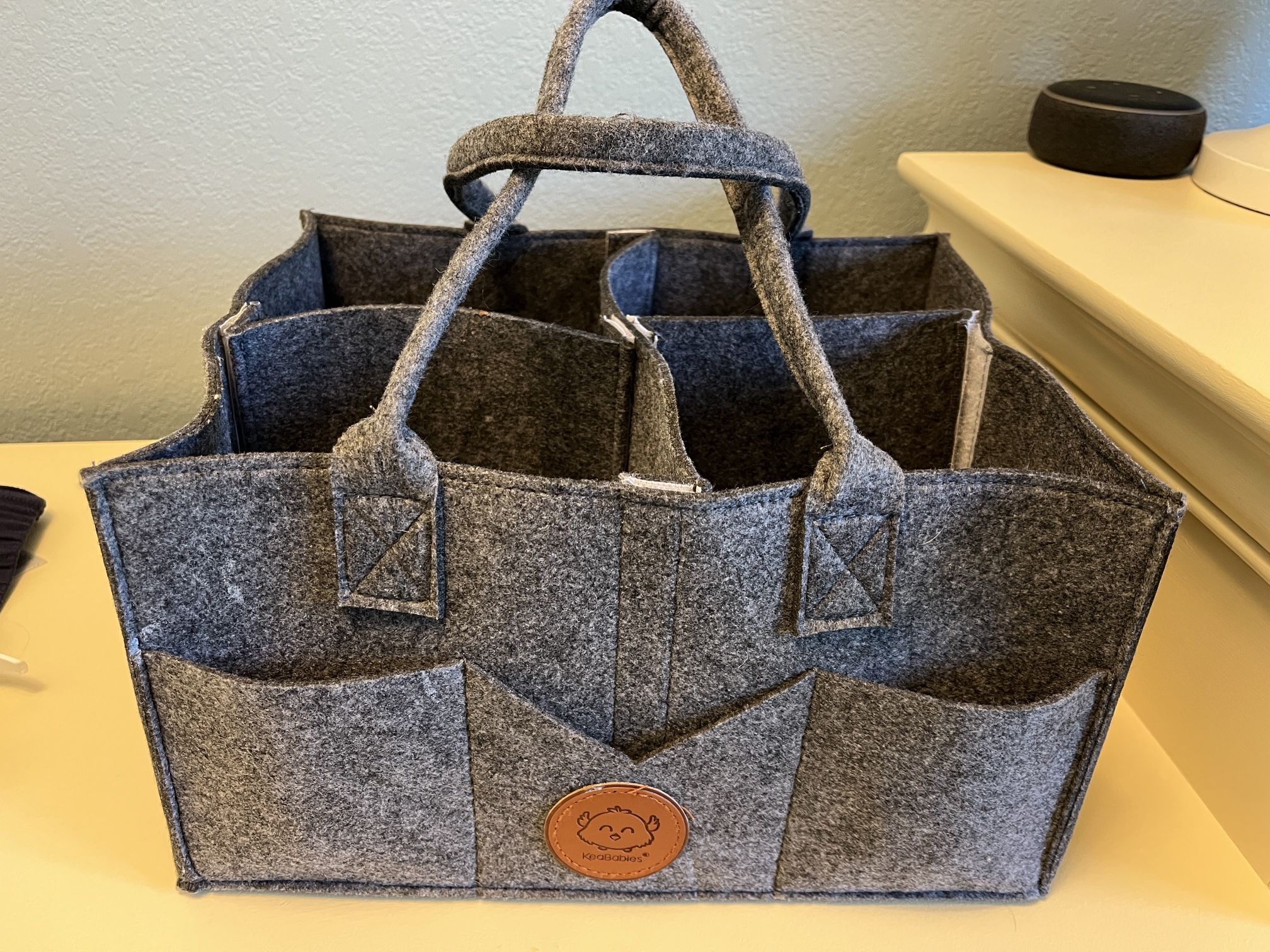 Gray Diaper Caddy