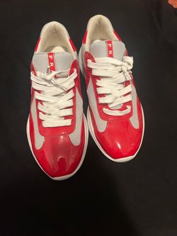 Prada America's Cup Sneakers Red
