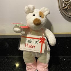 Gift Card Holder Bear in White