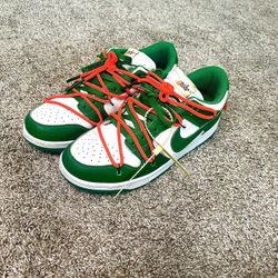 Pine Green Off-White Dunk Lows