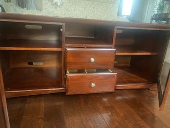 Tv cabinet console . 58 1/2  x 21, h 24”