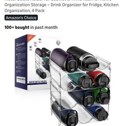 New! ClearSpace Water Bottle Organizer for Cabinet - Stackable