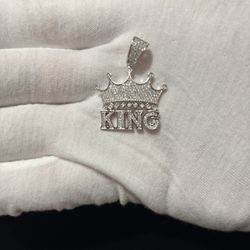 925 Sterling Silver Crown Pendant