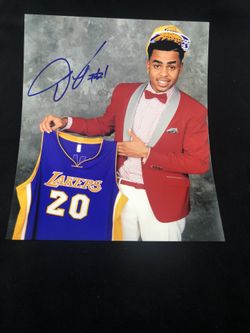 D’Angelo Russell signed 11X14 photo