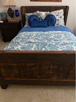 Full bed and  night table