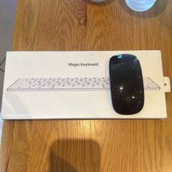 Magic Keyboard 100/100 Sealed  Black Mouse  Like New 