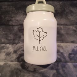 Rae Dunn Fall Y'all Medium Canister 